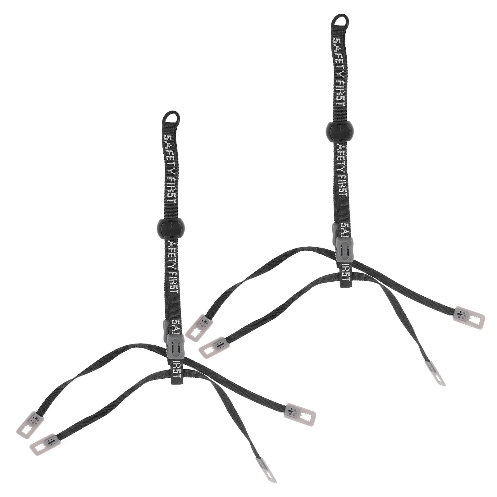 

Комплект из 2 регулируемых черных ремешков для каски с фиксатором-бусиной для строительных и промышленных работ