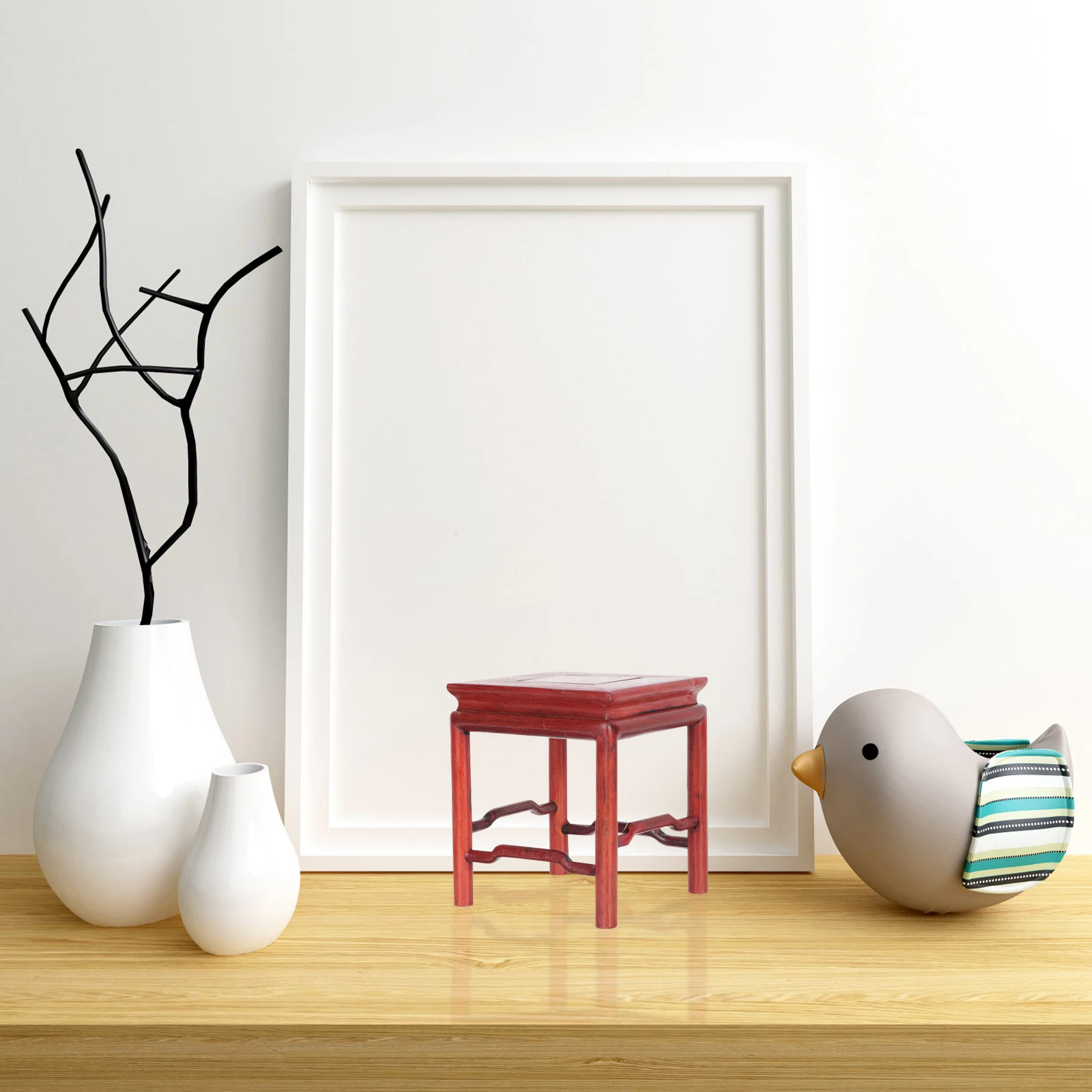 

Flowerpot Rack Vase Pedestal Bonsai Holder Plant Base Decor Indoor Craft Statue Stand Display Home Style