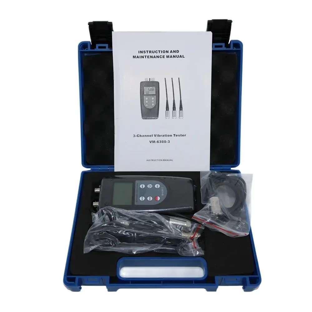 

VM-6380-3 Three Channel Vibration Meter Frequency Range Acceleration: 10Hz~10kHz