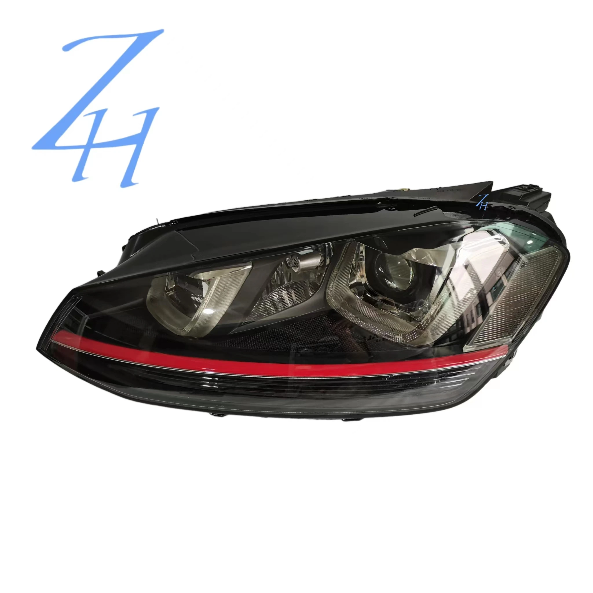 For2014-2016 Volkswagen Golf 7 GTI Headlight Assembly High 7 Red stripe car headlights Xenon Headlight accessories Original LH