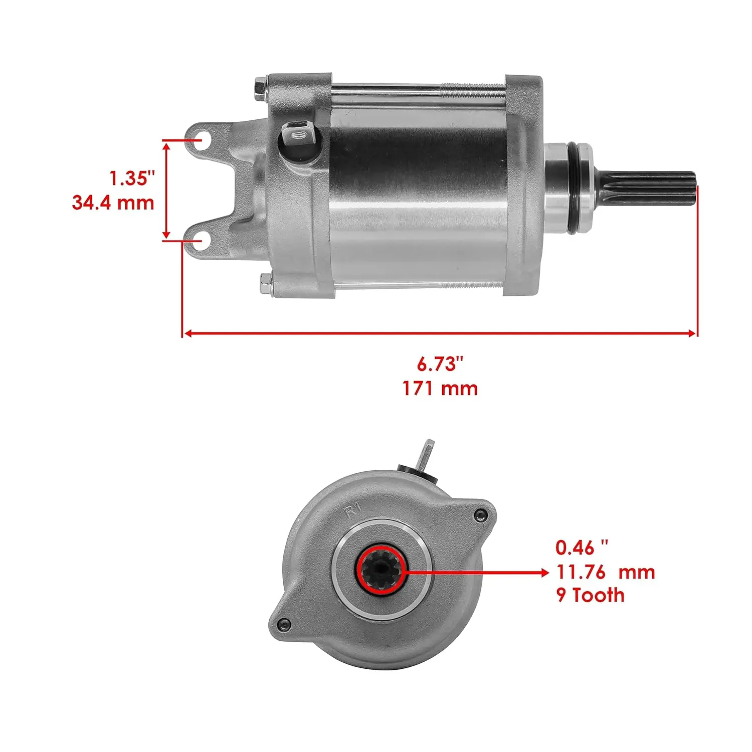 31100-47H00 Starter Motor Compatible with Suzuki GSX-R1000 2009-2016 Motorcycle