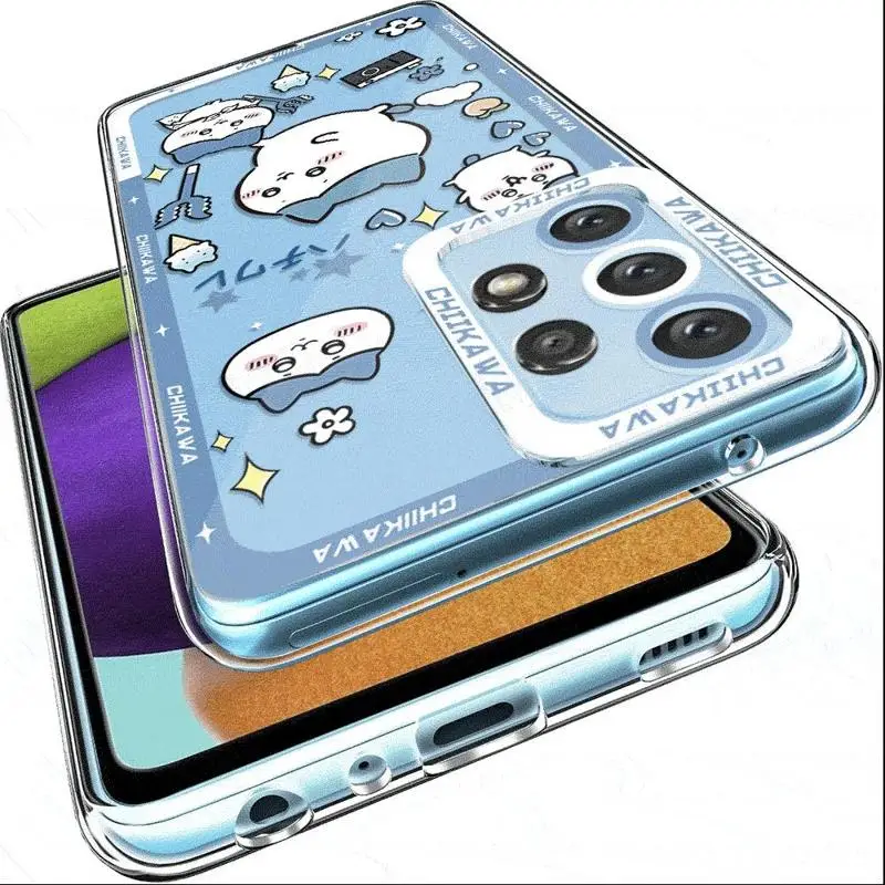 Japan Comics Cute Chiikawas Case for Samsung Galaxy A35 A55A53 A54 A73 A34 A33 A25 A24 A13 A14 A15 5G Transparent Soft - náhled 4