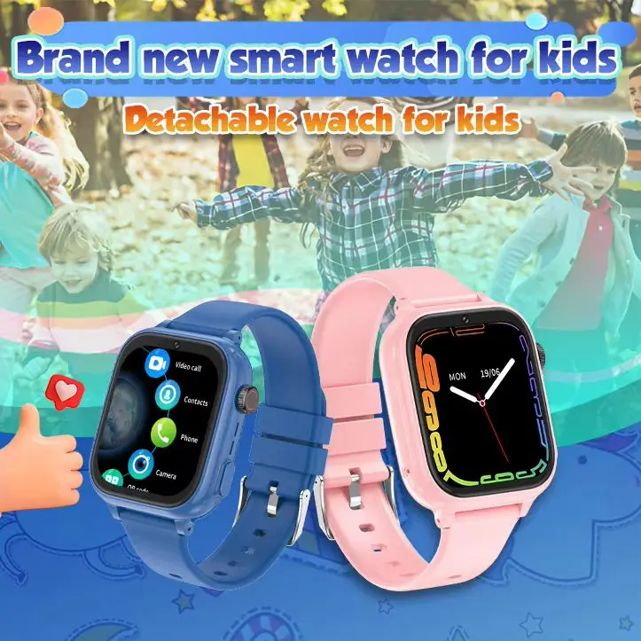 4G Kids Smart Watch with Camera WiFi GPS location Tracker SOS video call 500mAh IP68 Waterproof Children smartWatch T53C