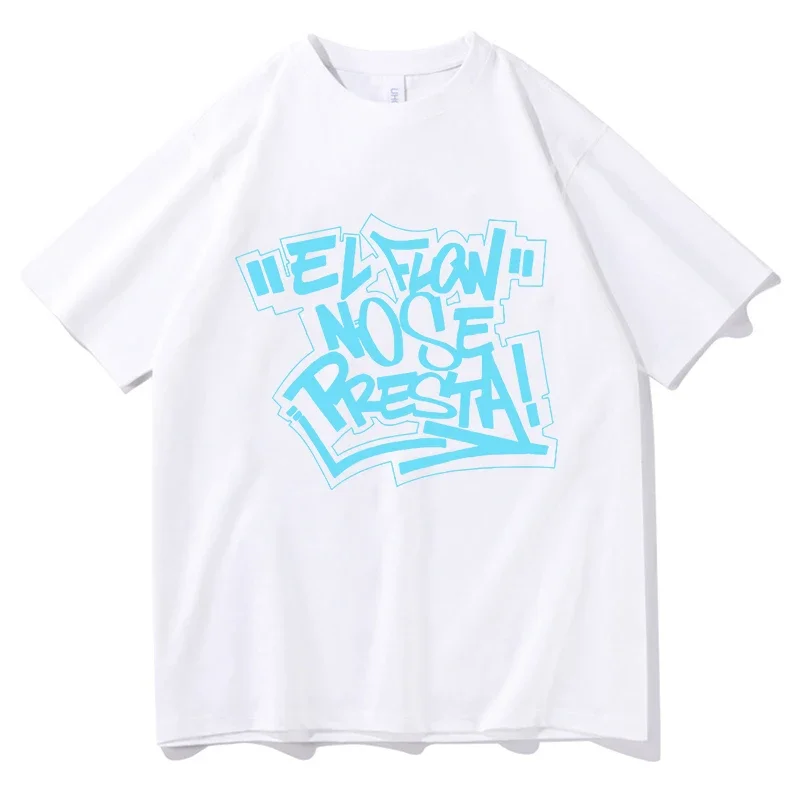 Nicki-T-shirt à manches courtes en pur coton à col rond pour hommes, Tricot FORTY, EL FLOW NO SE PRESTA, Économie de jeu d'anime, Nouvelle arrivée, Merch