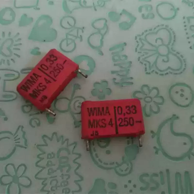 10-100 Uds WIMA MKS4 0,33 UF 250V condensador de película infinita acoplado por fiebre de Alemania