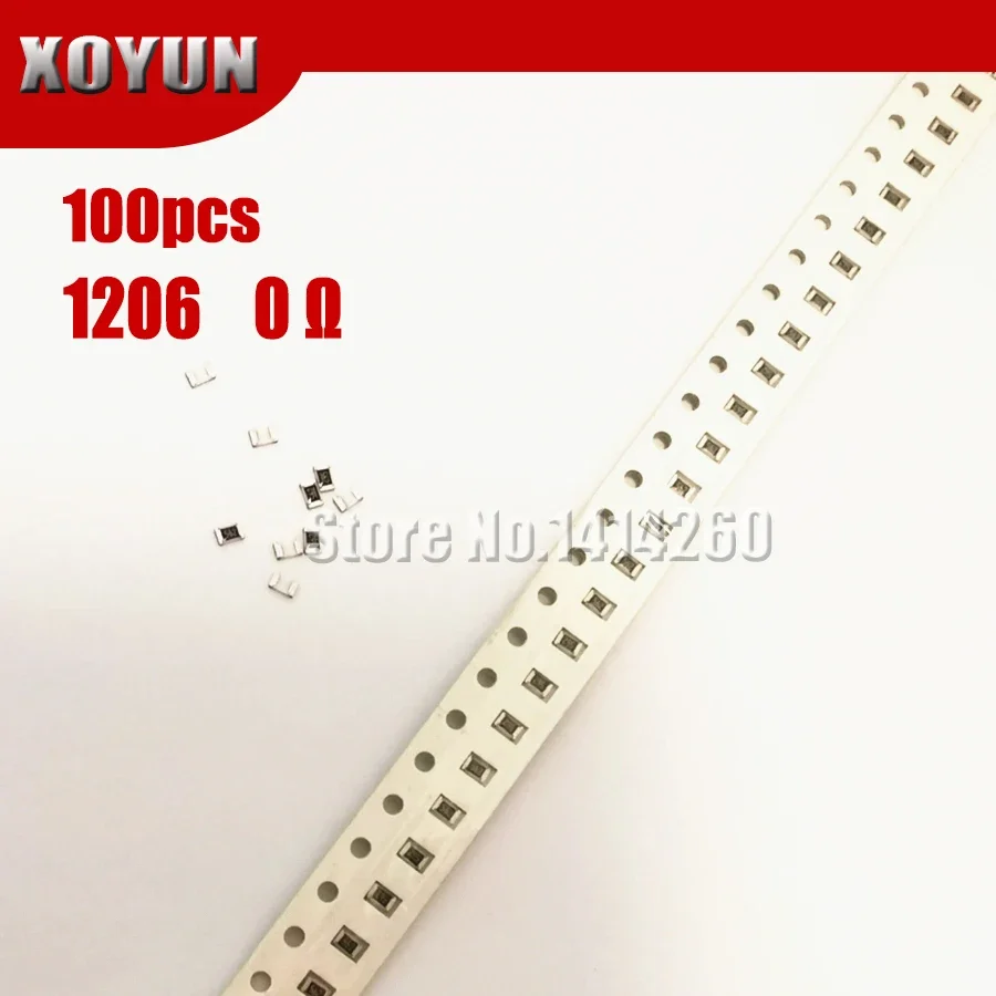 

100 шт. 1206 резистор SMD 1% 0 Ом чип-резистор 0,25 Вт 1/4 Вт 0R