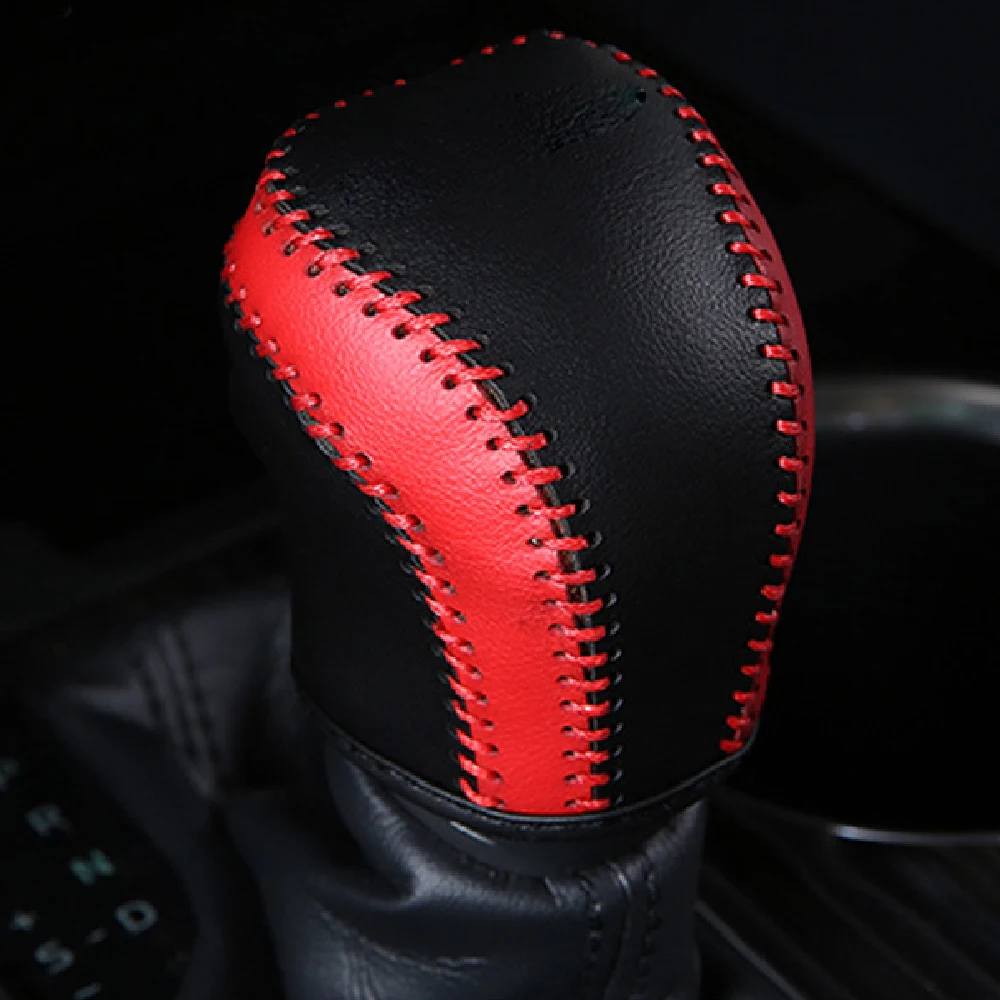 Car Gear Shift Knob Head Cover for Toyota Camry 70 Corolla 2019 2020 2021 AT Leather Handball Protection Interior Accessories view 2