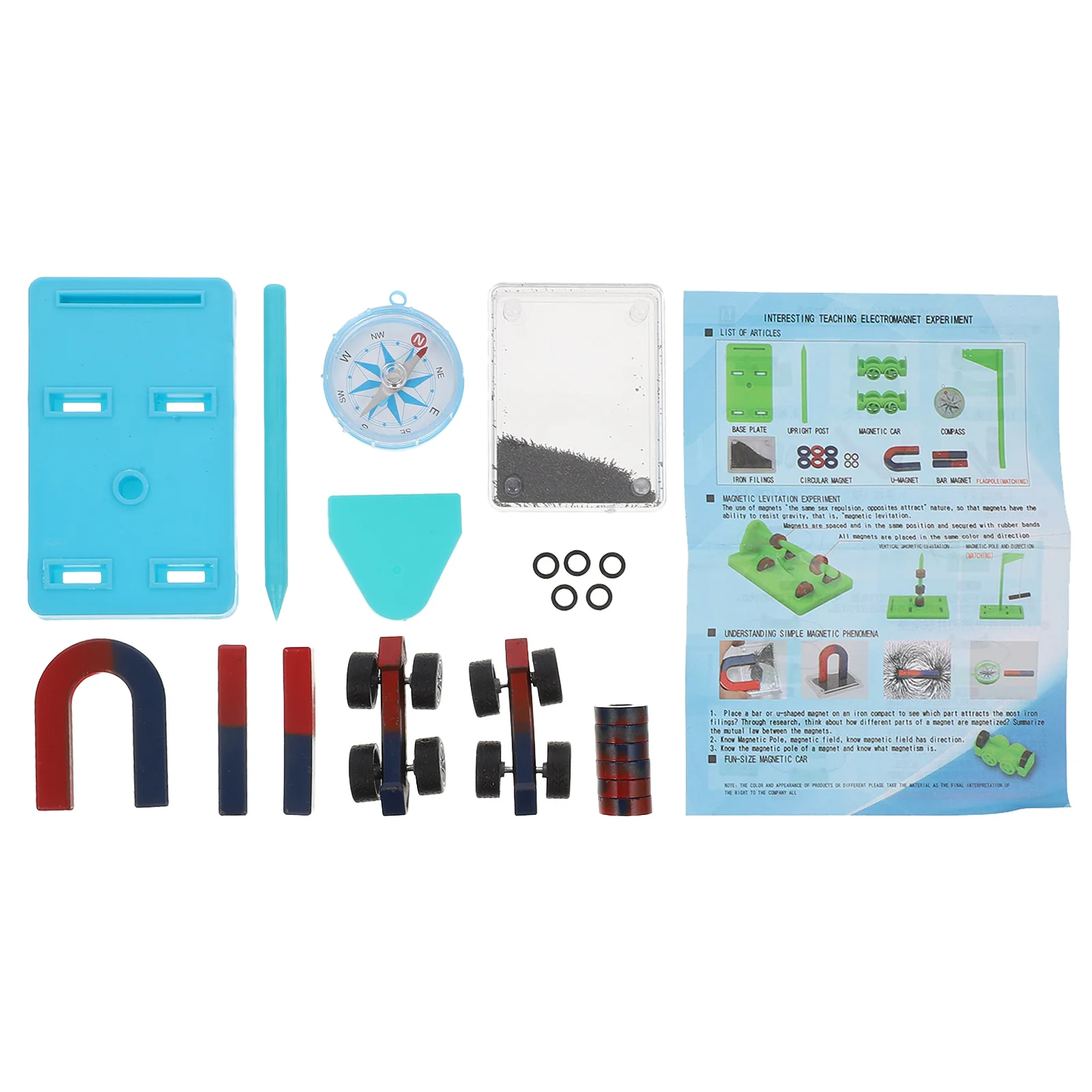 1 set 1 Set Magnetic Science Experiment Kit Physics Magnetism Lab Experiments For Kids Educational Home Teaching Science Project