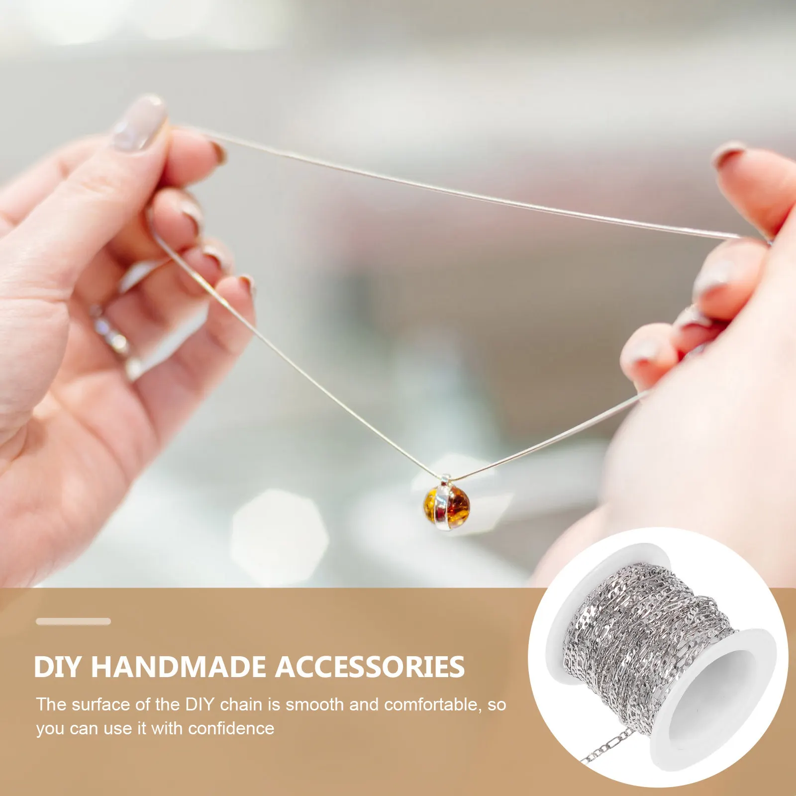 

Медная цепочка для самостоятельного изготовления украшений: премиум-качество, яркая текстура, не выцветает, идеально подходит для ожерелий, цепочек для очков, браслетов, изготовления ювелирных изделий