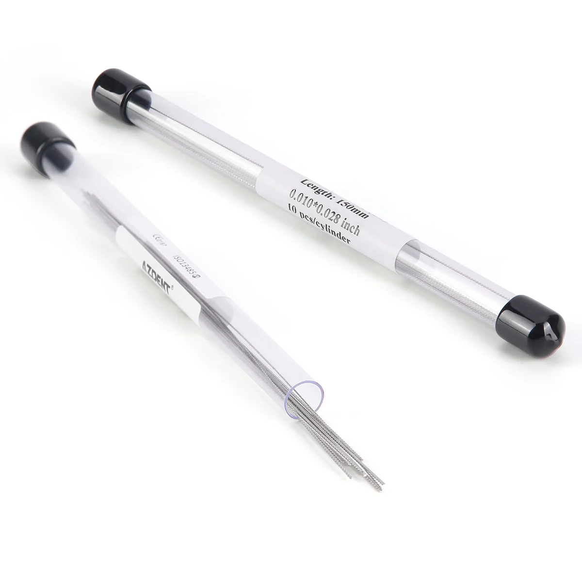 AZDENT 10 pz/pacco filo di ritegno linguale in acciaio inossidabile ortodontico dentale 150MM fili di torsione dritti piatti materiali odontoiatrici