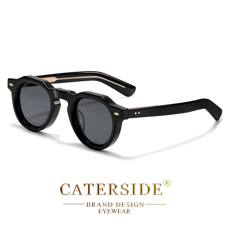 CATERSIDE Acetat-Sonnenbrille für Herren, polarisiert, kleiner Rahmen, hochwertige Sonnenbrille für Damen, Party, Reisen, Outdoor-Brille – Detail 13