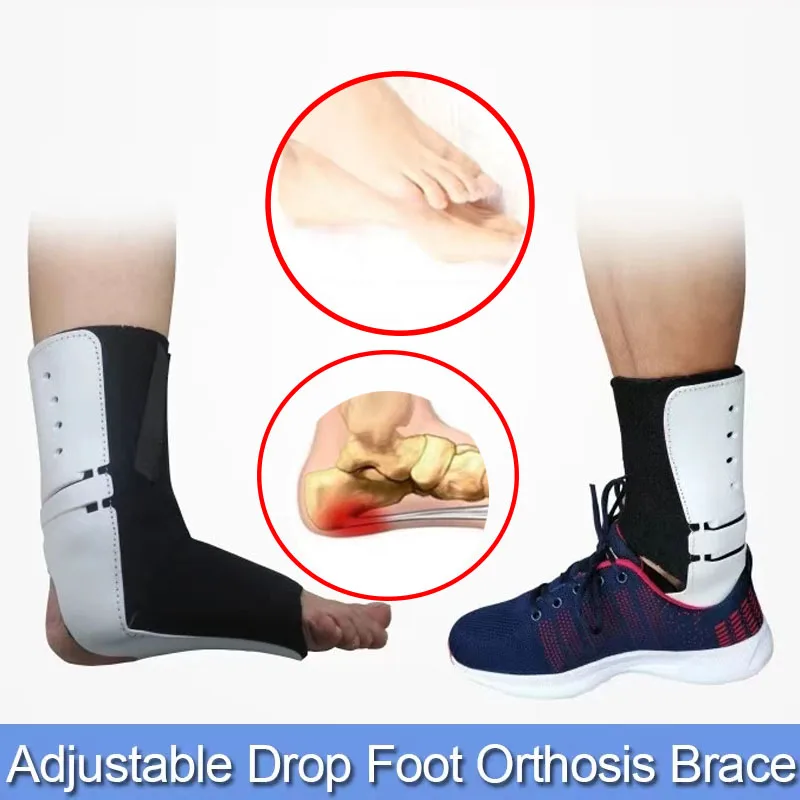 

Adjustable Left Right Ankle Brace Support-Ankle Orthosis Stabilize-Hemiplegia Corrector Rehabilitation Relieve Ankle Joint Pain