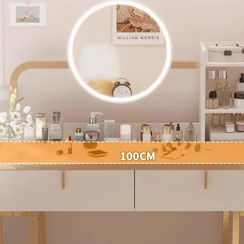 Table de maquillage minimaliste européenne moderne nordique, meubles de chambre à coucher, égouts de proximité blancs, filles