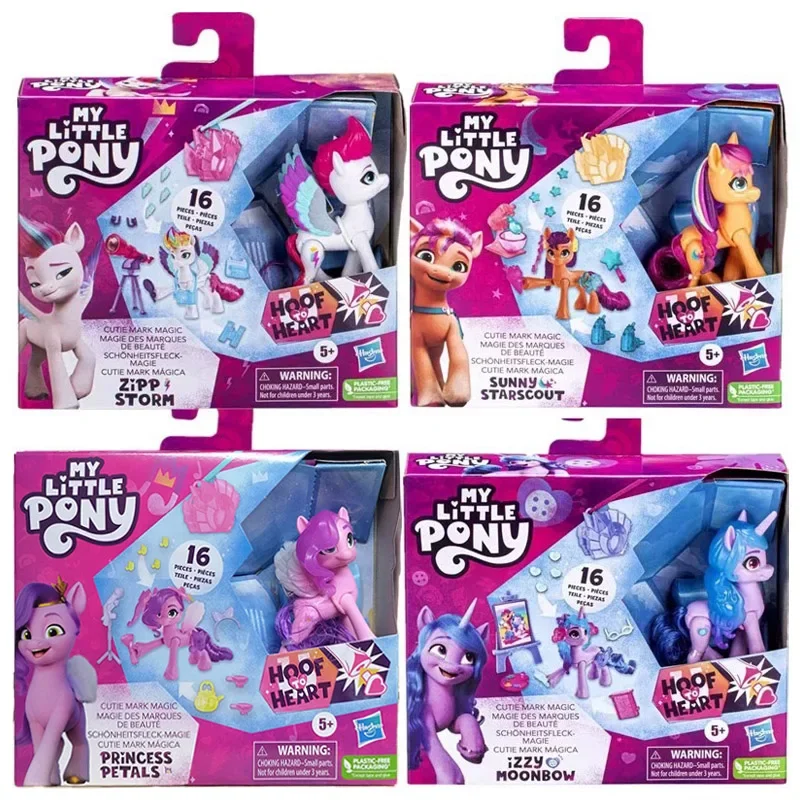 Hasbro My Little Pony Cutie Mark Magic Action Figure Modle Toy Zip Storm Sunny Satrscout Princess Petals Izzy Moonbow Kids Gifts