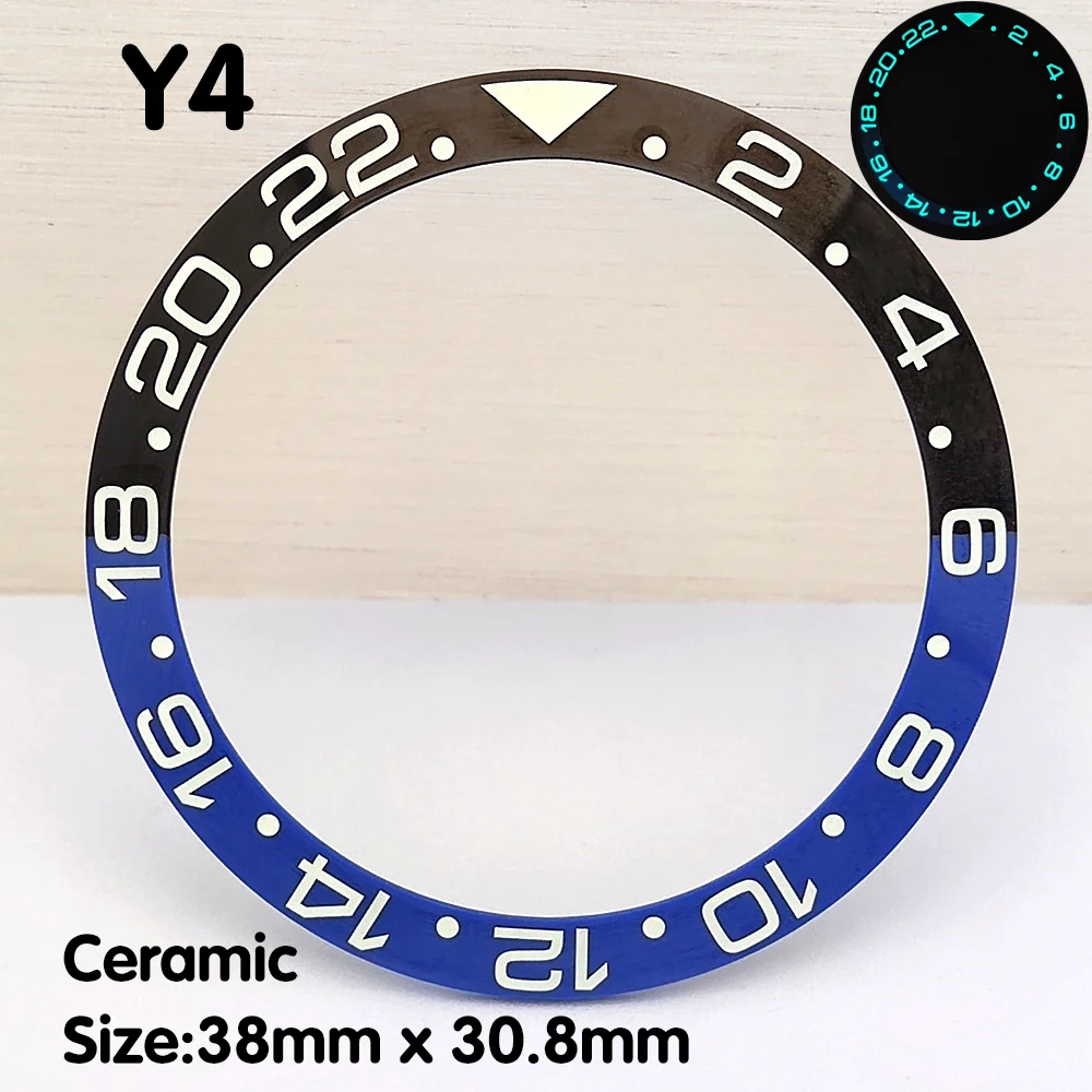 Ceramic Bezel C3 Full Luminous Bezel 38mm Sloping Bezel Fits 40mm Men\'s Watch Ring Replacement Parts High Quality Watch Bezel