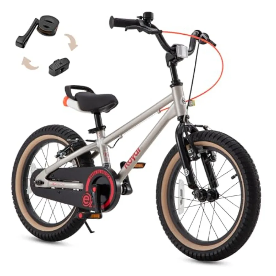 

Легкий алюминиевый велосипед EZ Bike 2-в-1: от беговела до велосипеда с педалями для начинающих, легко осваиваемый, в синем и красном цветах