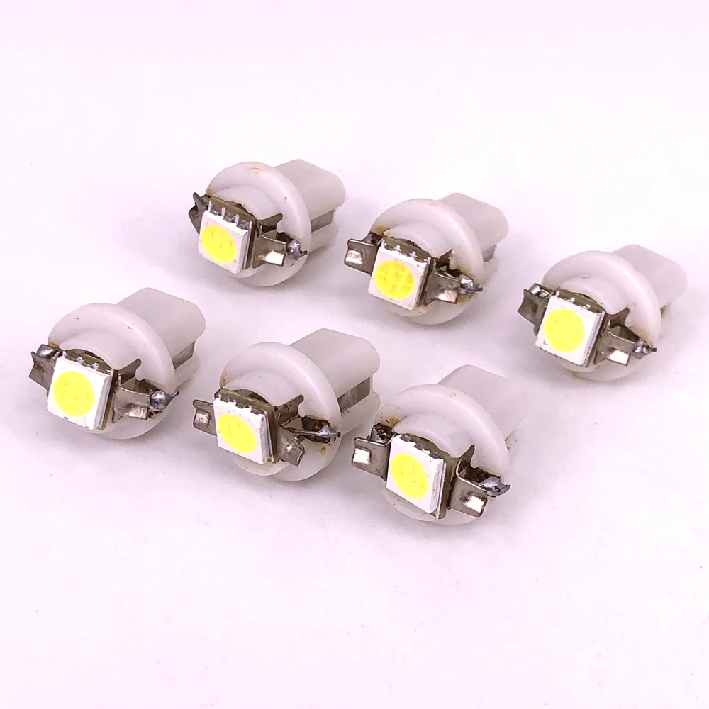 10pcs B8.5D 509T B8.5 5050 Led 1 SMD T5 Lamp Auto Wedge Car Gauge Dash Bulb Dashboard Instrument Light 12V 24V Car Styling