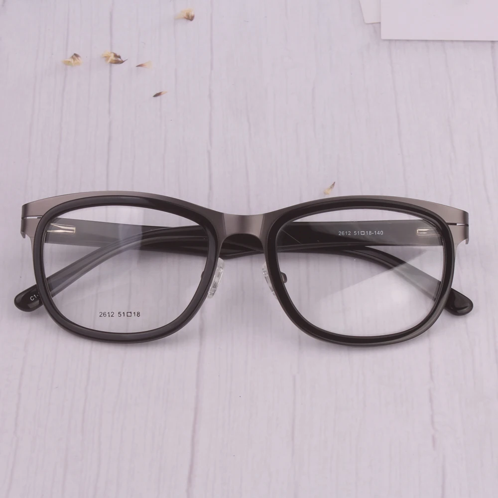 Wholesale glasses Men Classical Hand-made Acetate Clear Lens Glasses Frames lentes optico Lunettes Oculos de grau round vasos