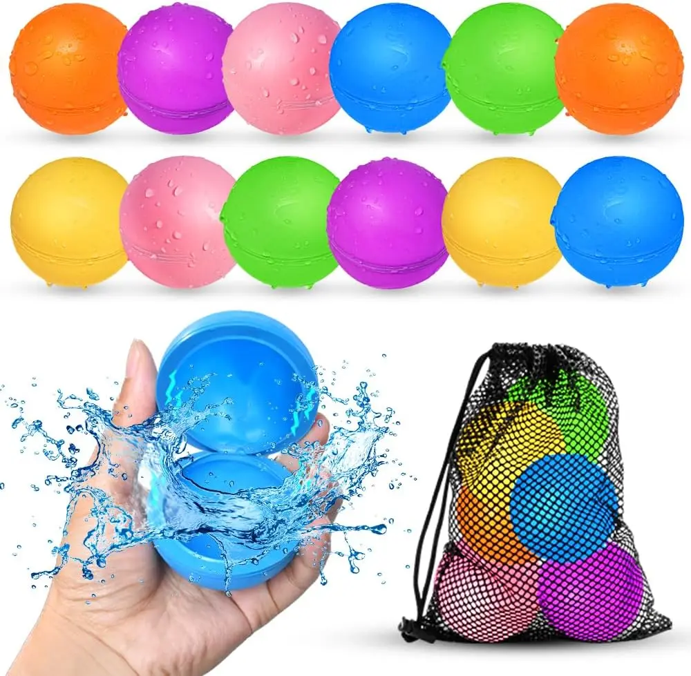 Palloncini d'acqua riutilizzabili per bambini, giochi d'acqua da spiaggia in piscina per ragazzi e ragazze, giocattolo estivo per giochi all'aperto bellenblaas sgabello