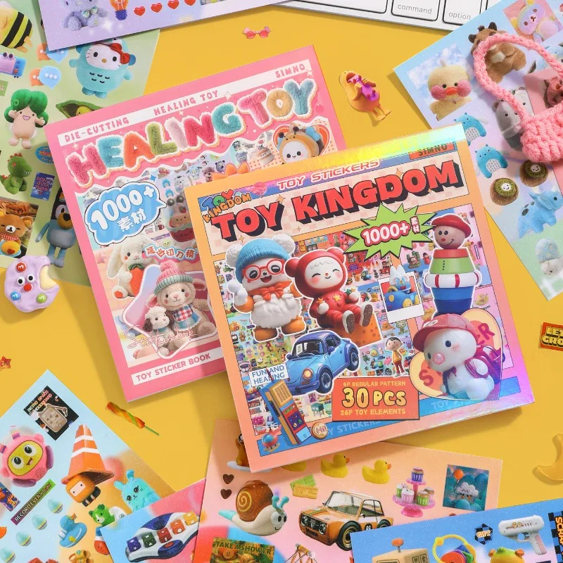 الإبداعية متعة اللعب سلسلة كتب ملصقات للطفل لطيف ملصق مزخرفة كتاب مجلة الهاتف ملصق أطفال هدية القرطاسية المدرسية #2