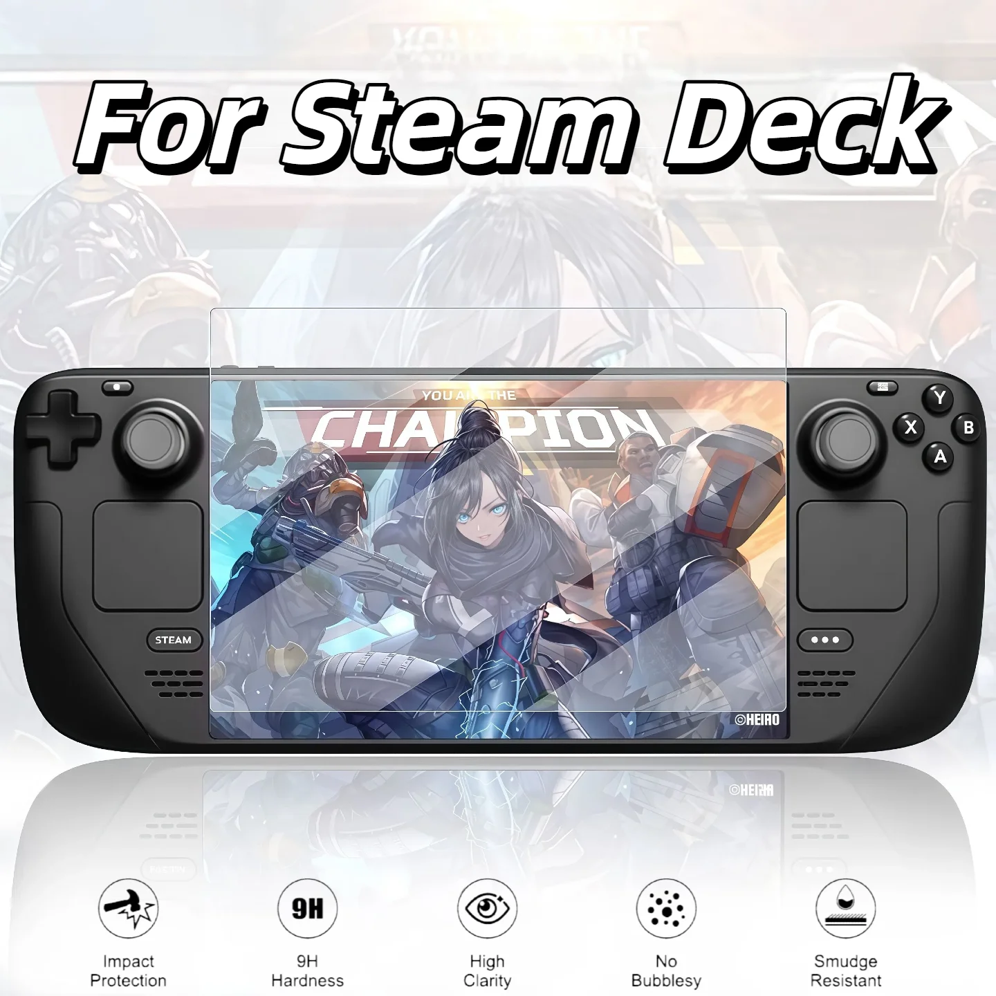 Gaming Console Steam Deck - واقي شاشة من الزجاج المقوى عالي