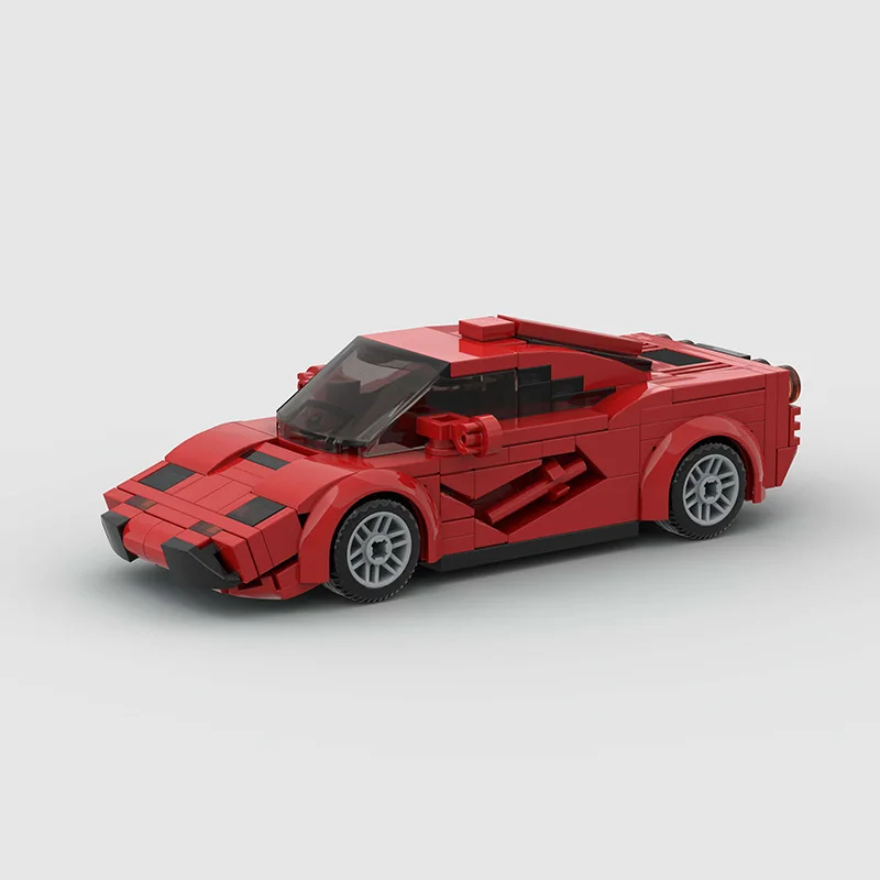 

MOC Red Super Sports Cars Building Blocks Bricks DIY Sets Gifts Toys For Boys & Girls & Adults 188PCS