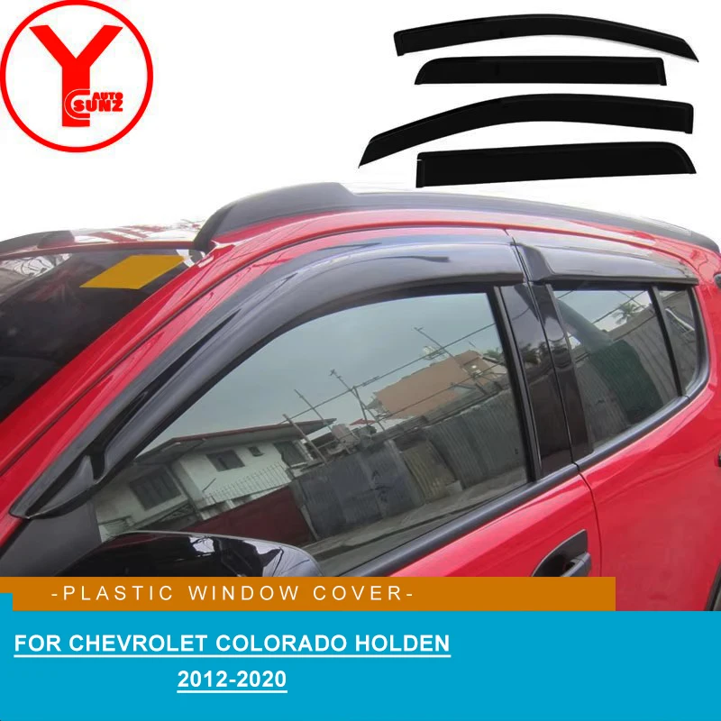 

Дефлектор бокового окна для Chevrolet Colorado Holden 2012-2020 2016 2017 2018, защита от ветра и солнца, козырек, автомобильные аксессуары