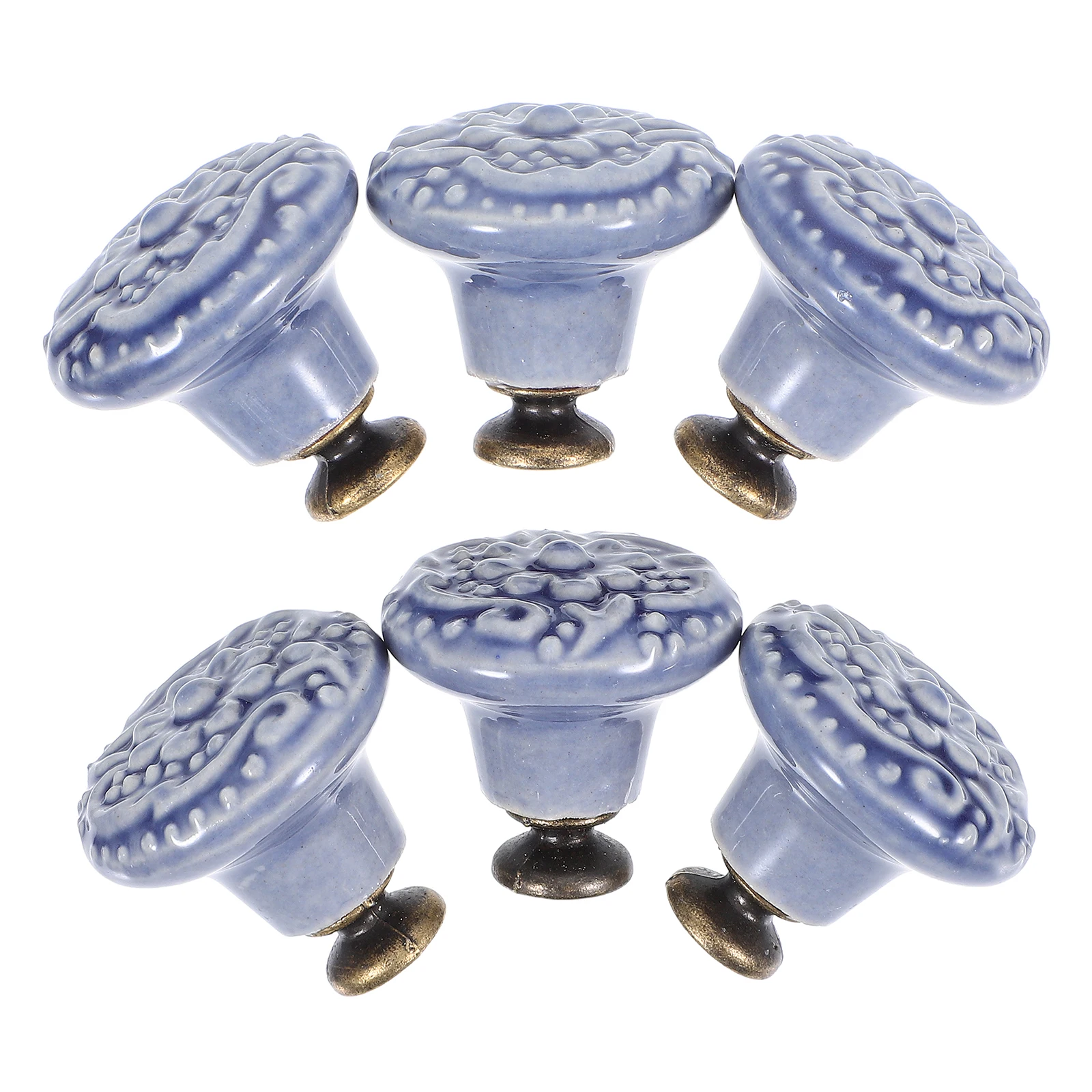 

6 Pcs Cabinet Handle Dresser Decorative Drawer Knobs Dressing Table Closet Door Pulls