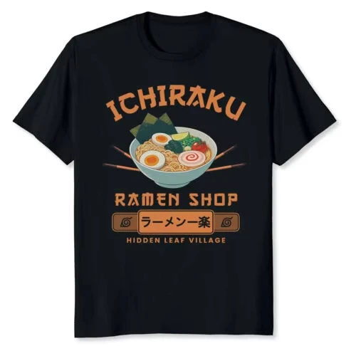 NUEVA Camiseta Limitada de Anime con Diseño de la Tienda Ichiraku Ramen, Comida Japonesa