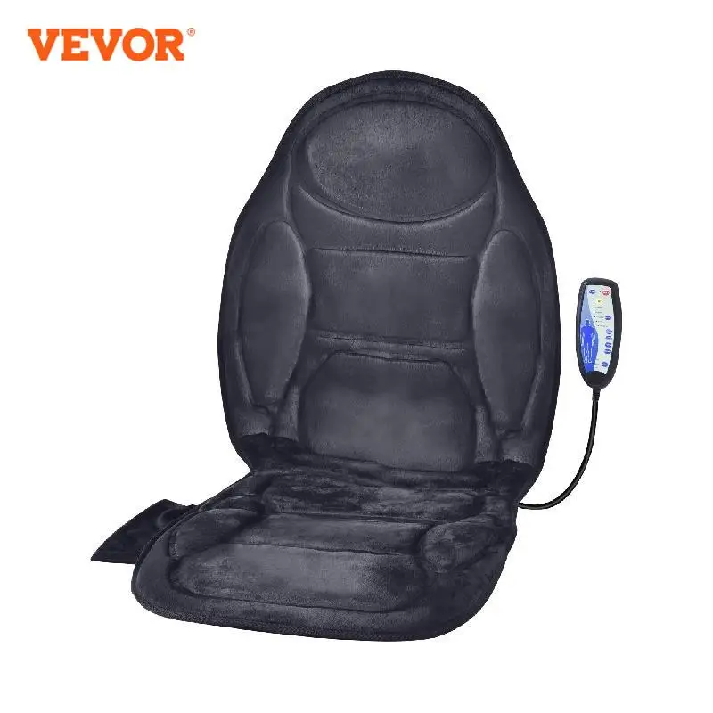 VEVOR Massage Seat Cushion with Heat Vibration Motor Seat Massage Pad with 5 Modes Fatigue Relief for Back Hip Thigh