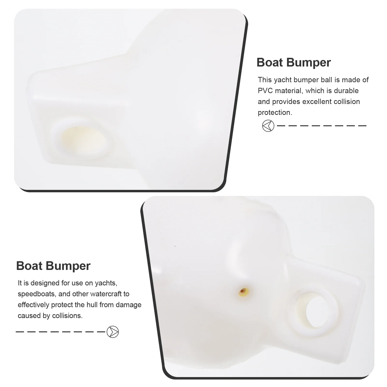 

Boat Bumper Durable PVC Material Multi Functional Design Yacht Speedboat Protective Ball Docking Supplies Boat Bumper