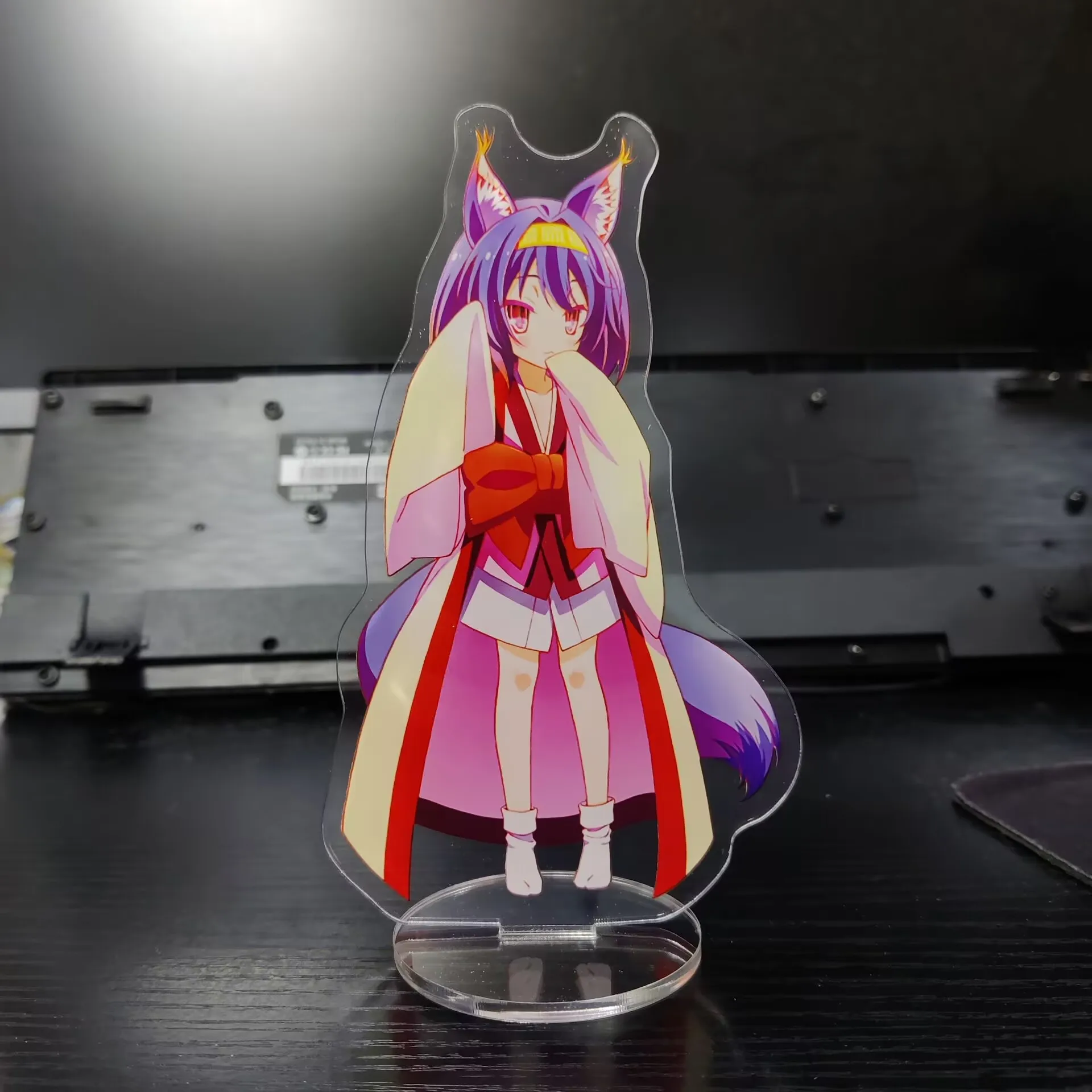 Japan Anime NO GAME NO LIFE Figures Shiro Hatsuse Izuna Cosplay Acrylic Stands Model Plate Desk Decor Prop Fans Christmas Gift