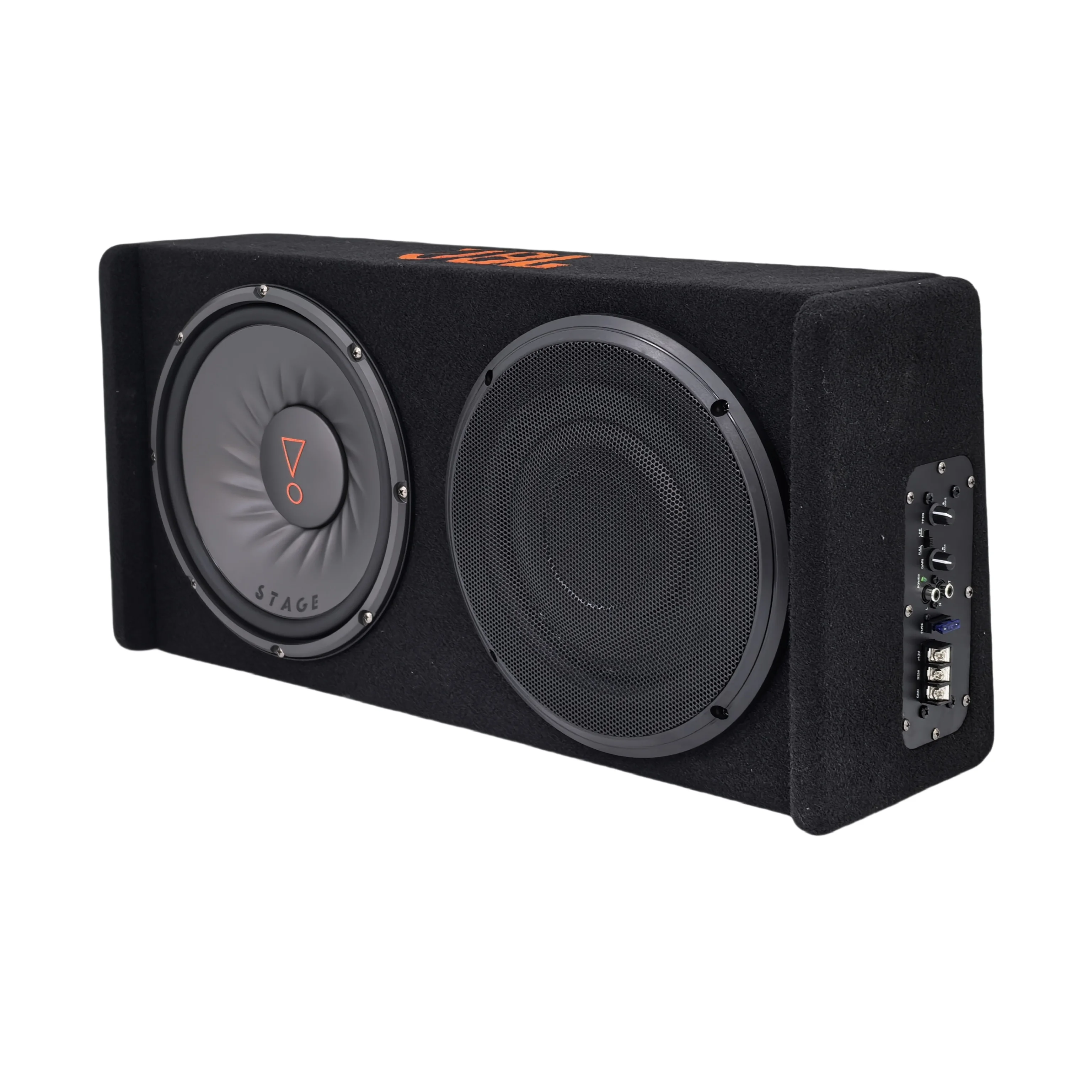 10 Inch Dual Active Car Dual Loaded Enclosure Subwoofer with Strong Bass Low Profile Car Subwoofer