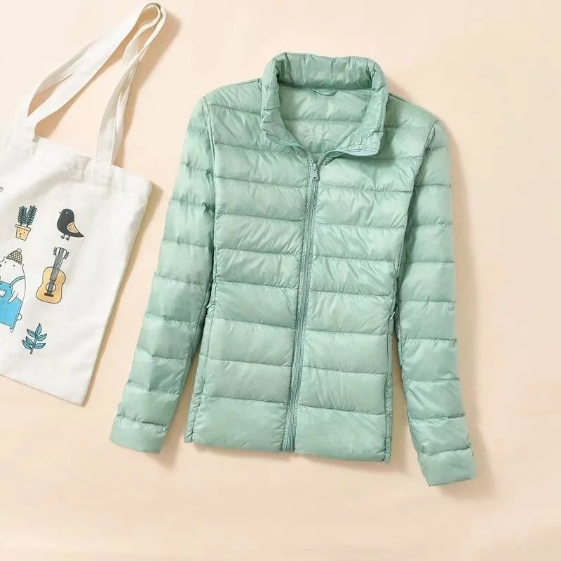 2026 New Spring Autumn Women Ultralight Thin Down Jacket White Duck Down Jackets Warm Winter Coat Parka Female Portable Outwear