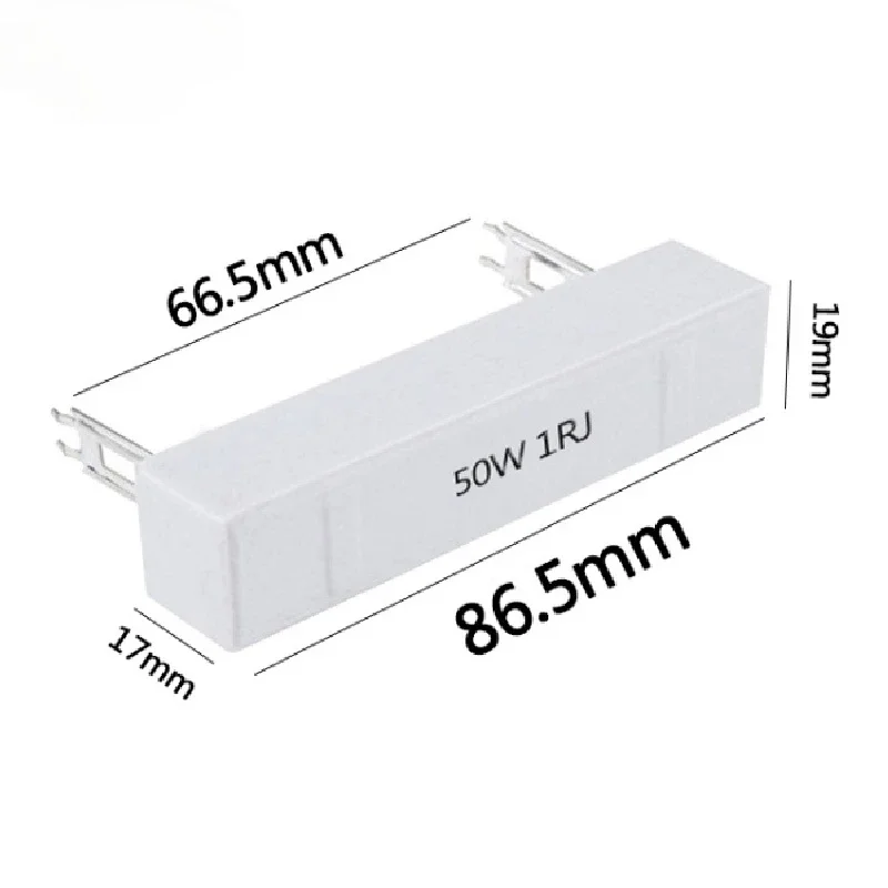 Resistencia de cemento cerámico de 50W 5% 0.1R ~ 1K 0.2R 0.22R 0.5R 1R 1.5R 2R 3R 10R 15R 25R 30R 50R 100R 200R 250R 300R 390R Ohm