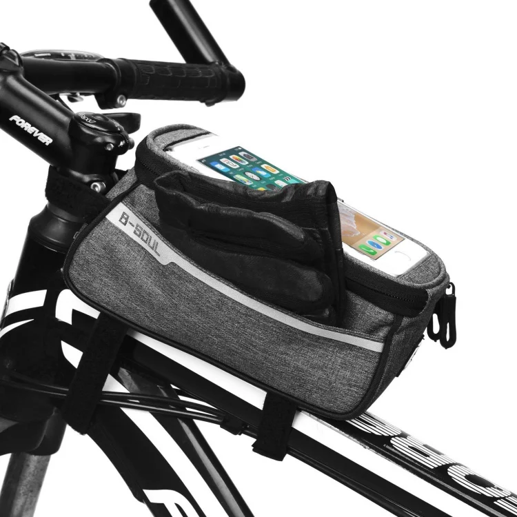 Mountainbike Touchscreen-Handytasche Fahrrad-Oberrohrtasche Regenfeste Fahrrad-Oberrohr-Tasche – Detail 5