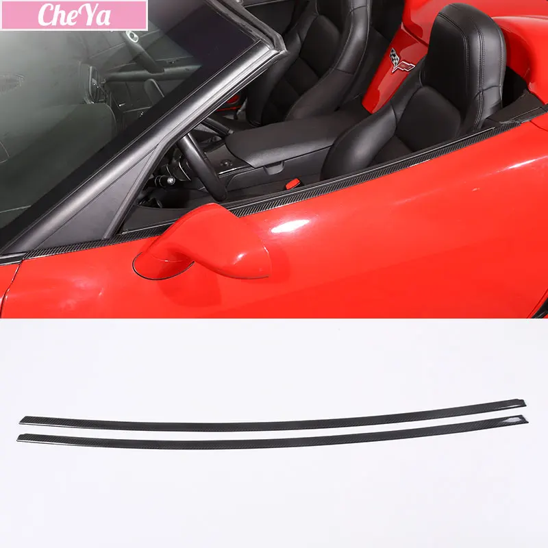 Window Trim for Chevrolet Corvette C6 2004 - 2013 Car Window Exterior Trim Molding Trim Carbon Fiber Car Exterior Accessories