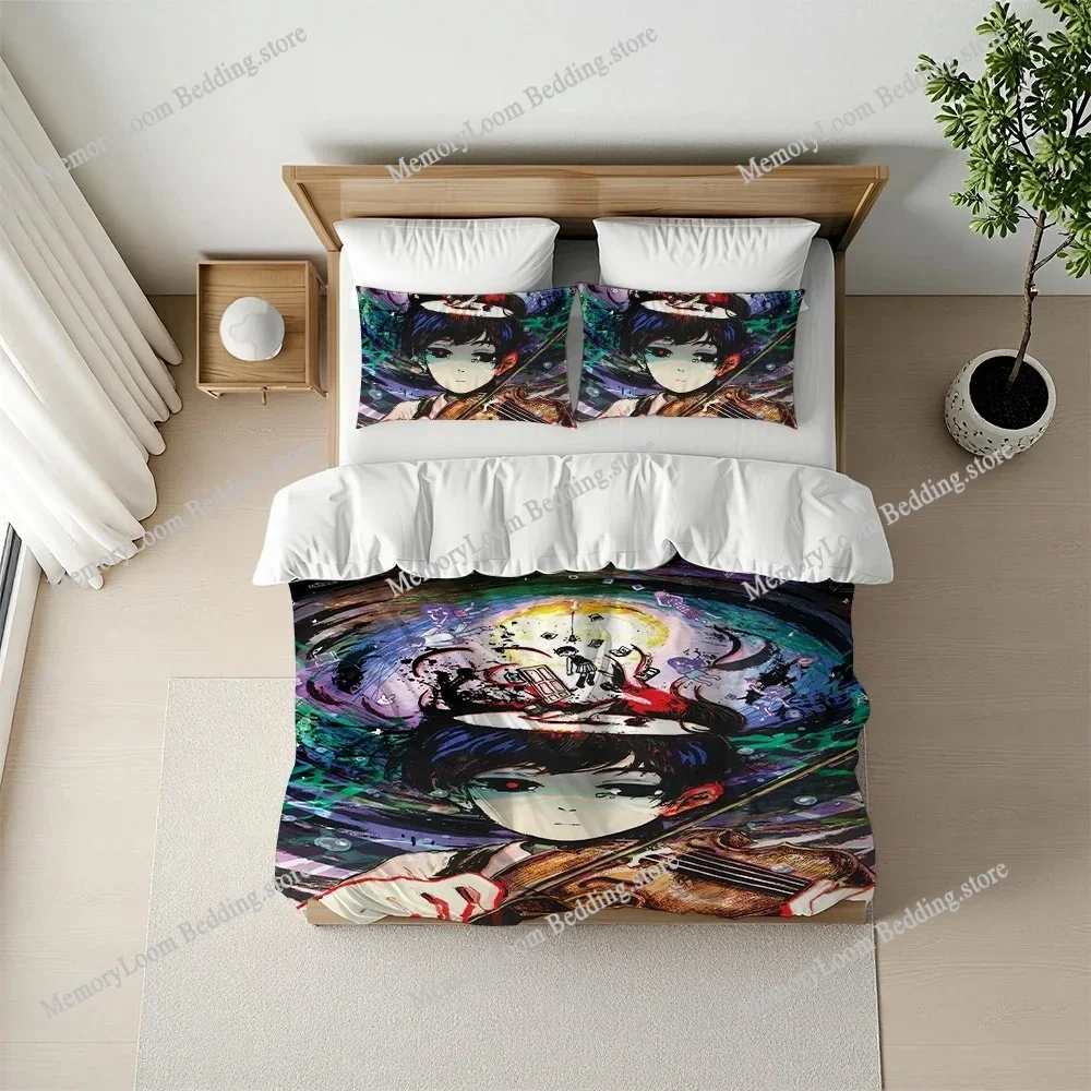 

Game Omori Kawaii Duvet Cover Set Home Style Bedding Soft Laundry Cotton Bed Four Seasons Student Dormitory Home Textileextile