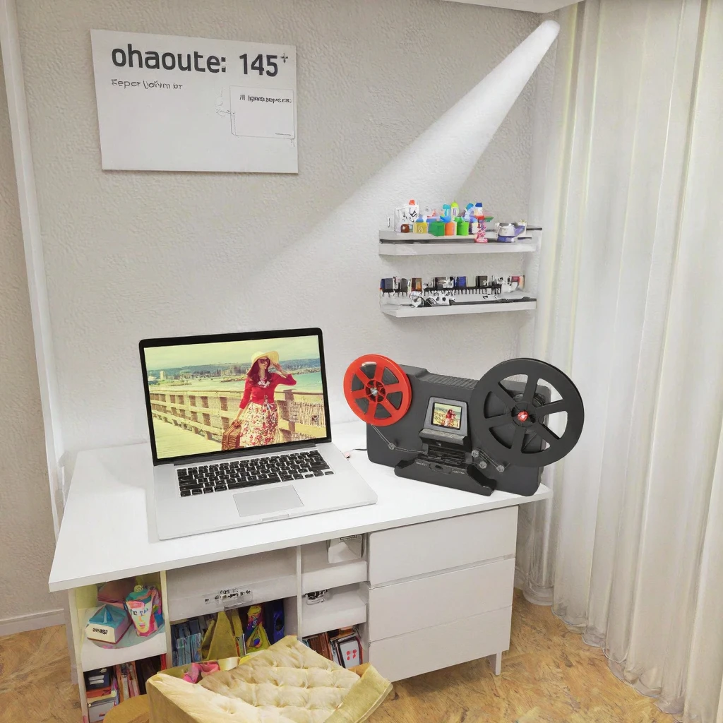 Digital Film Scanner & Converter with 2304x1536 Pixel Resolution 2.4