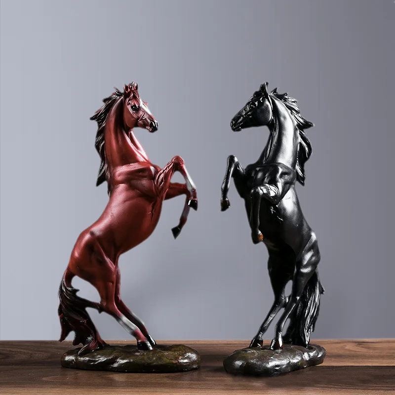 New Chinese Feng Shui Ornament Twelve Zodiac Signs Horse Arrival Success Office Ornament Opening Relocation New Home Decoration