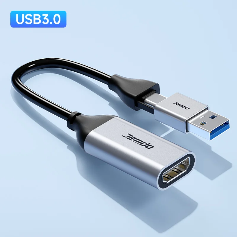 

USB 3.0 Video Capture Card, Supports 4K Input and 1080P/60Hz Recording, Plug-and-Play for Live Streaming and Content Creation