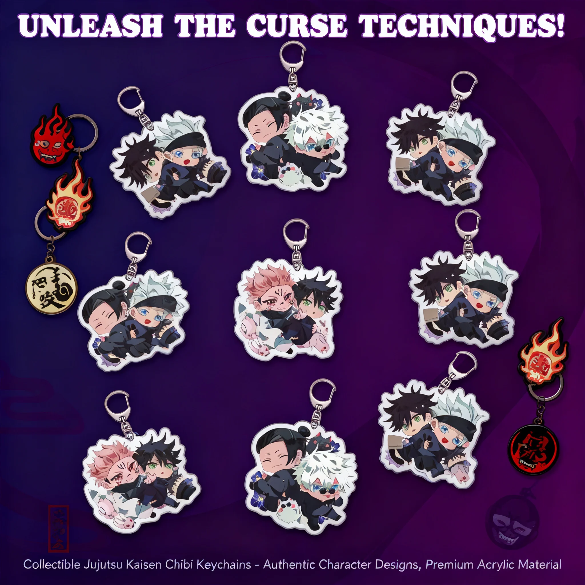 

Акриловый брелок «Аниме: Магическая битва» (Jujutsu Kaisen) с Годжо Сатору, креативный 2D-подвес, игровой аксессуар, косплей-мерч, милый подарок для фанатов