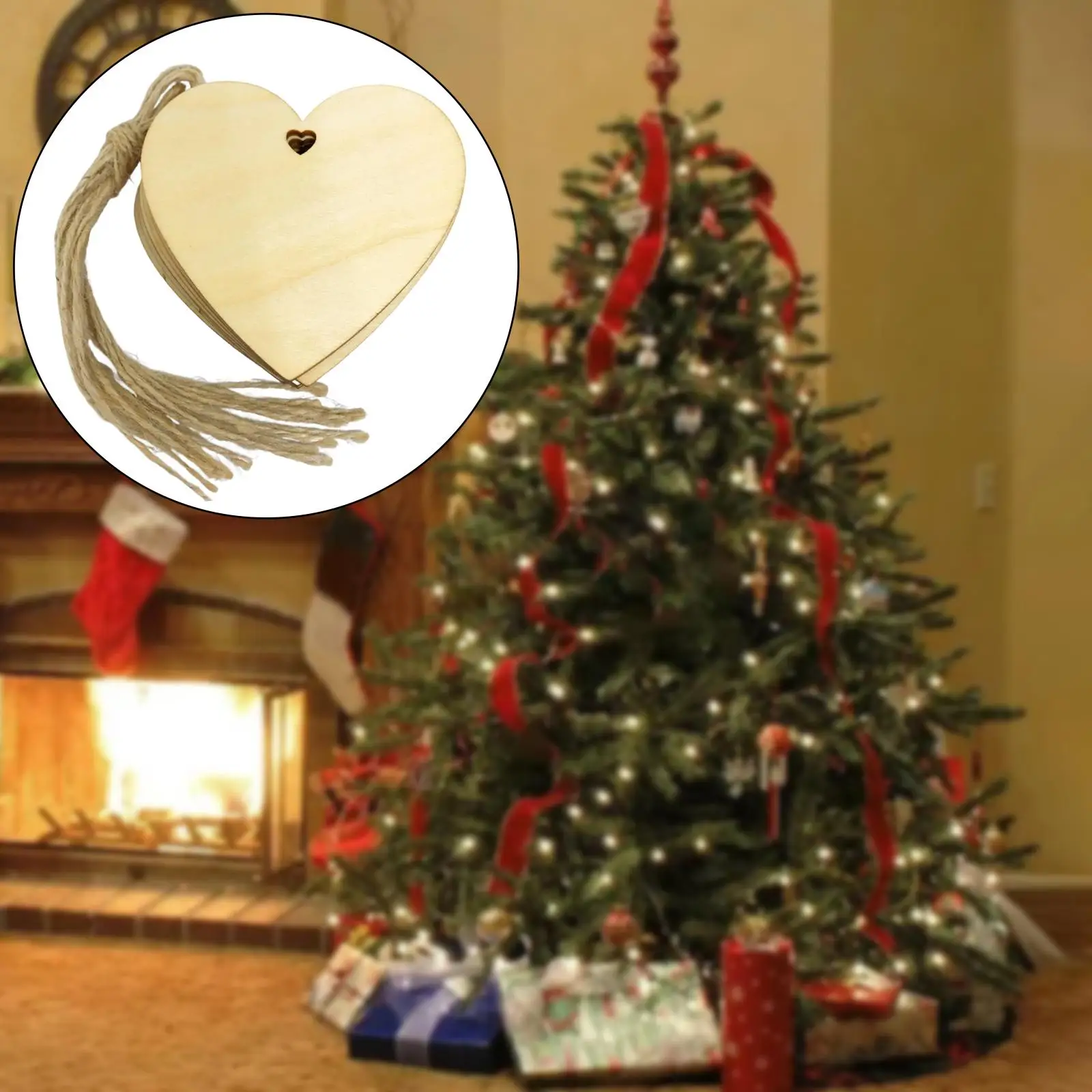 2-4 упаковки, деревянные таблички в форме сердца