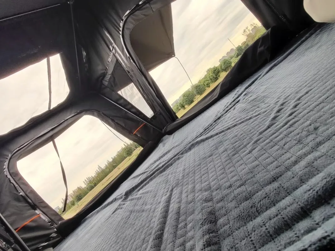 2025 New Style X Hinge  Rod 2-3 Person Aluminum Hard Shell Roof Top Tent Four-season Quick Automatic Opening One