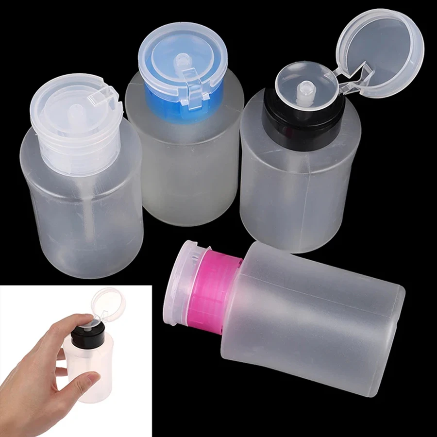 1pc 150ml makeup pump dispenser, nail art nail tools, plastic enamel cleaner