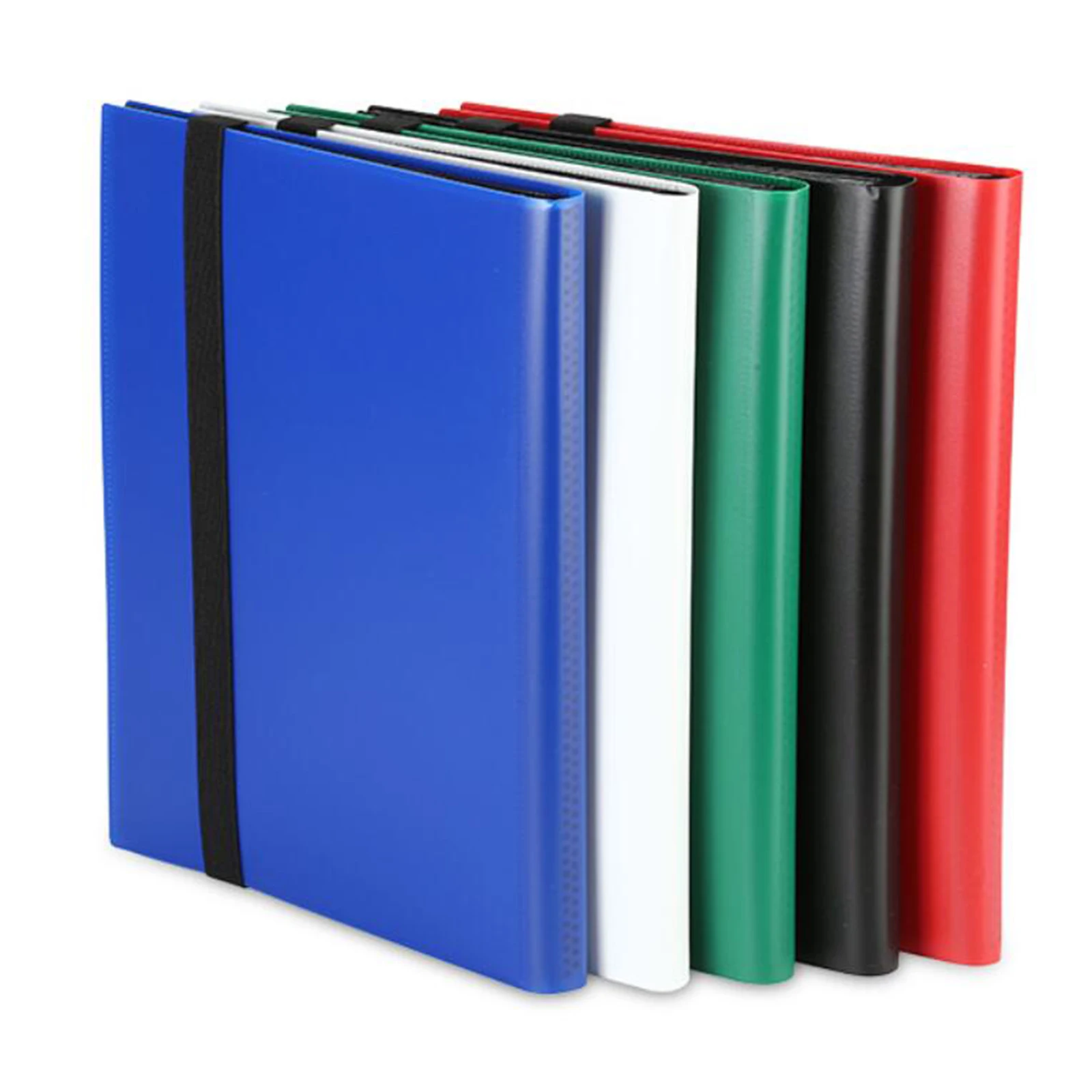 Trading Card Carrying Binder 4 Pockets Card Storage Case for Game Cards Portable Album 21x17.5cm 20 Sheets