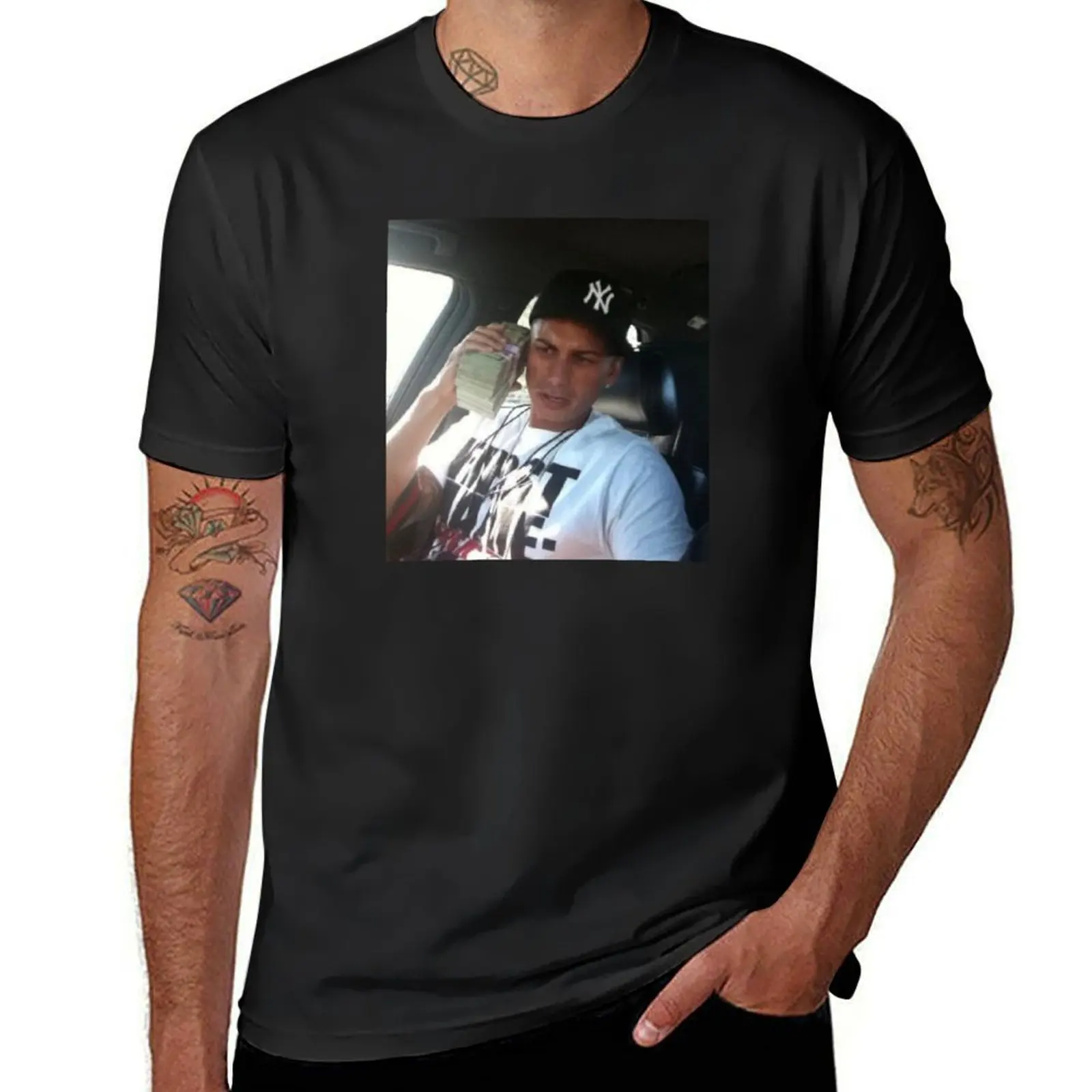 Pauly D - dj Pauly D, Jersey shore y2k print T-Shirt hippie clothes sports fans plus size tops summer top Short sleeve tee men