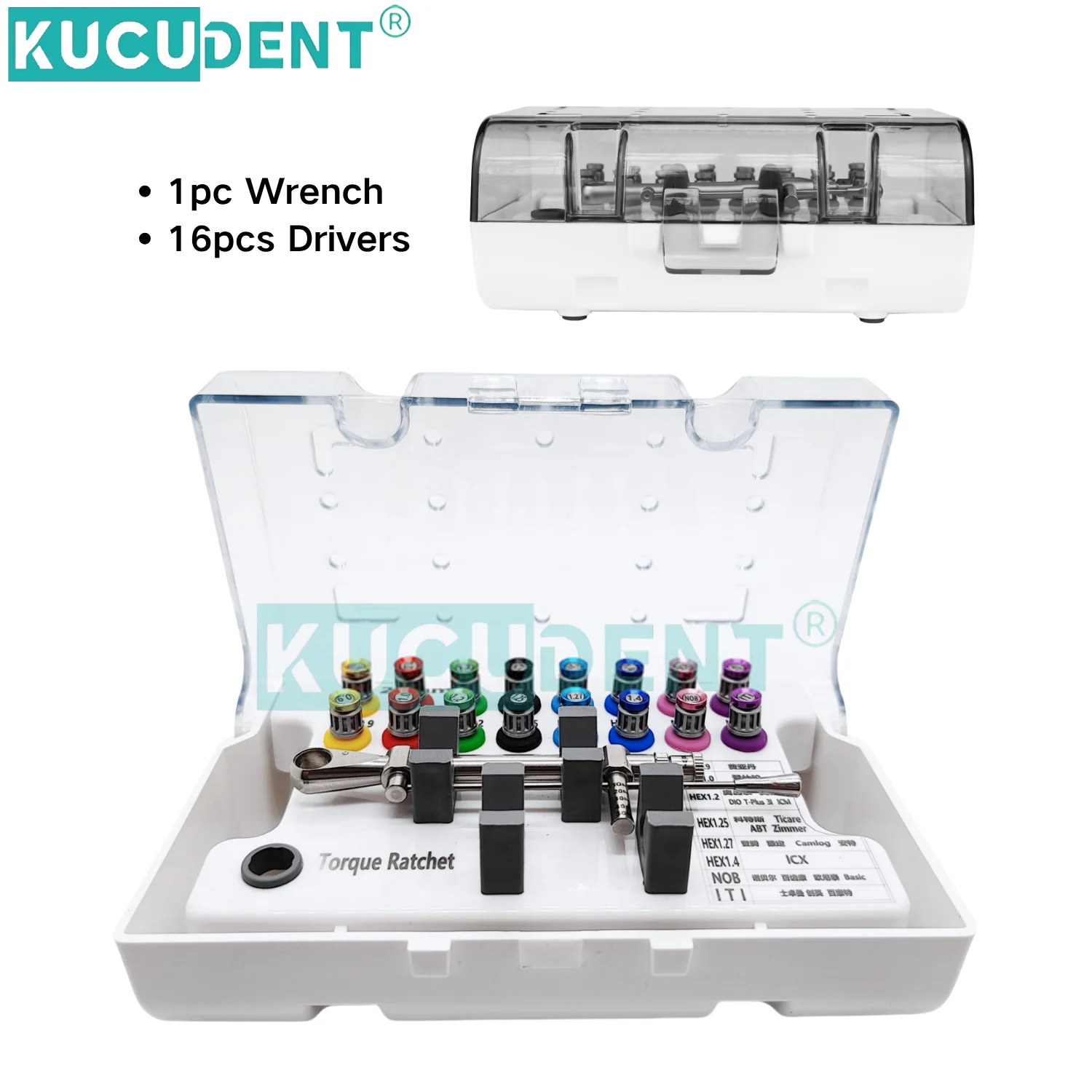 طقم أدوات مفك الأسنان زرع مفتاح العزم السقاطة 10-70NCM جودة عالية العالمي سائق الأسنان ومجموعة مفاتيح الربط #6