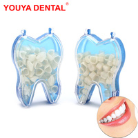 50pcs Dental Temporary Crown Materials Resin Tooth Crown Anterior Posterior Molar Veneers Teeth Porcelain Whitening Dentist Tool