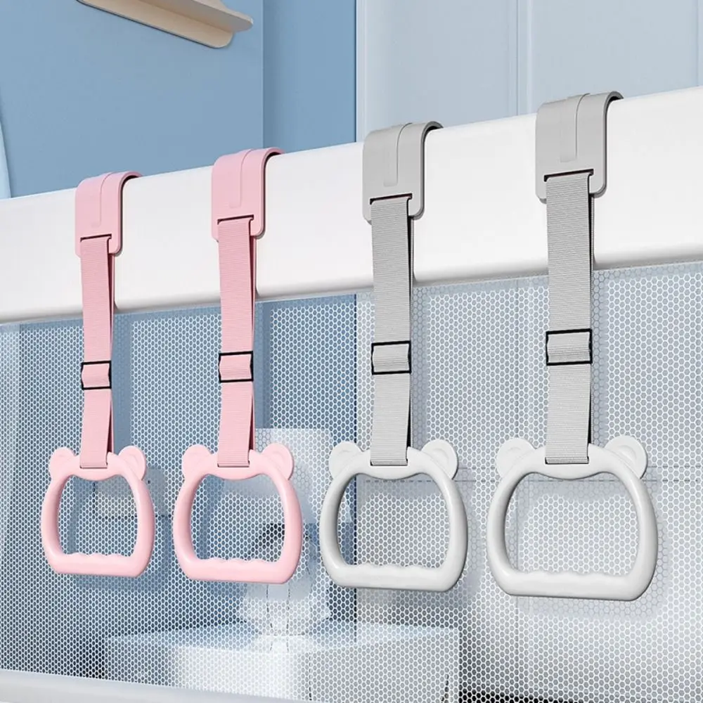 

Кольцо для коляски, детское тянущее кольцо, пластиковое подвесное кольцо, стоящее вспомогательное кольцо, однотонные аксессуары для кровати, крючки для детской кроватки